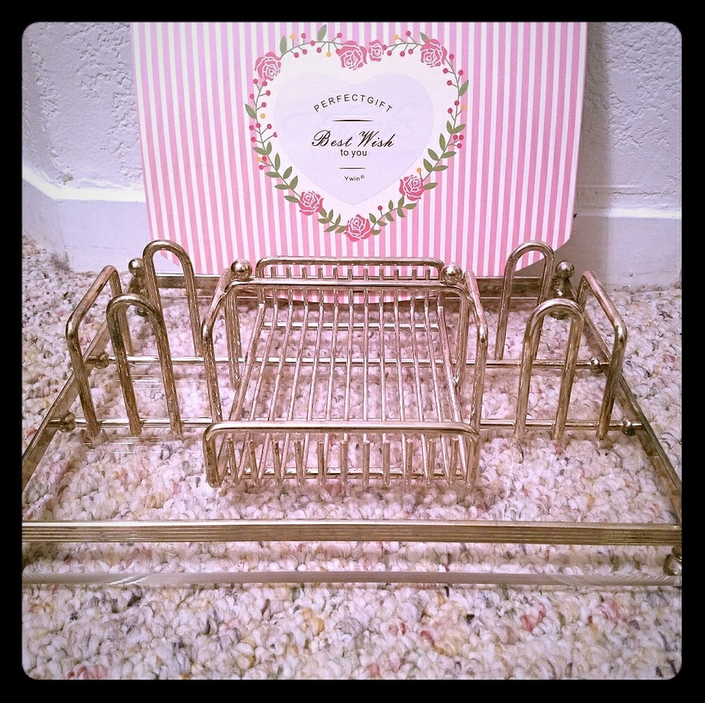 Vintage cosmetics tray